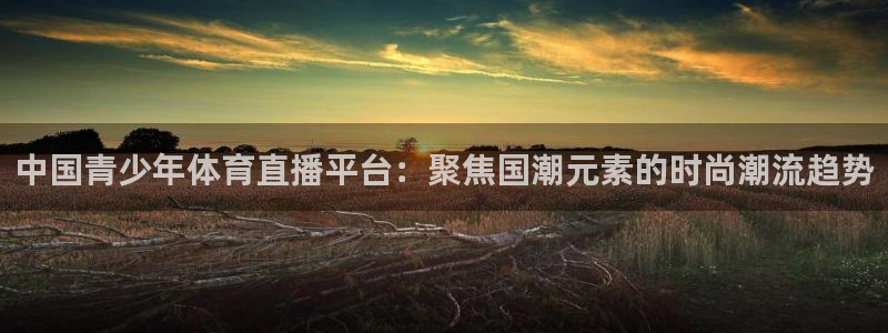 中国青少年体育直播平台：聚焦国潮元素的时尚潮流趋势